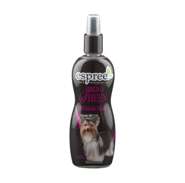 Профессиональный спрей с интенсивным блеском Espree High Sheen Finishing Spray для собак шоу-класса, 355 мл