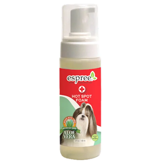 Лечебная пена Espree Hot Spot Foam для восстановления кожи для собак, с маслом чайного дерева и алоэ, 148 мл
