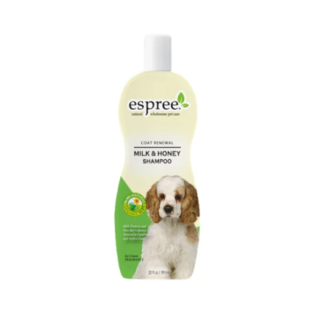 Шампунь Espree Milk Honey Shampoo восстанавливающий для длинношерстных собак, из молока и мёда, 355 мл