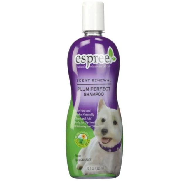 Шампунь Espree Plum Perfect Shampoo для глубокой чистки любого типа шерсти для собак, с ароматом сливы, 355 мл