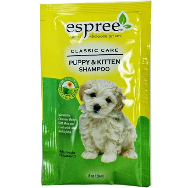 Шампунь гіпоалергенний Espree Puppy and Kitten Shampoo для цуценят і кошенят, 30 мл