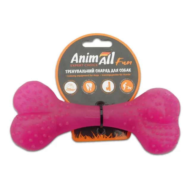 Іграшка AnimAll Fun кістка, фіолетова, 15 см