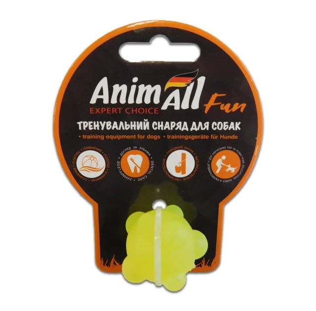 Іграшка AnimAll Fun куля молекула, жовта, 3 см