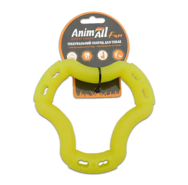 Іграшка AnimAll Fun кільце 6 сторін, жовте, 15 см