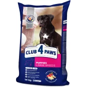 Сухий корм Клуб 4 Лапи Puppies Large Breeds Premium для цуценят великих порід, з куркою, 14 кг