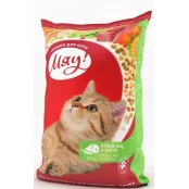 Сухий корм Мяу з м'ясом, рисом і овочами для котів, 11 кг