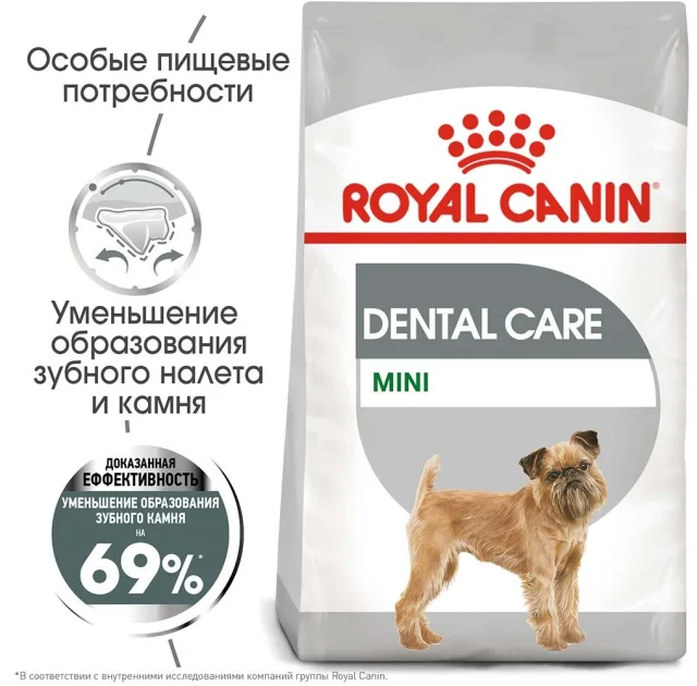 Сухий корм Royal Canin Mini Dental Care для зменшення утворення зубного каменю у собак дрібних порід, 1 кг