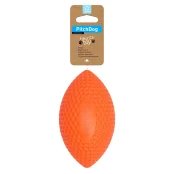 Ігровий м'яч для апортировки PitchDog для собак, 15×9 см, помаранчевий