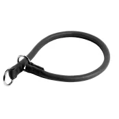 Нашийник-зашморг Waudog Soft для собак, ривковий, 13 мм, 60 см, чорний