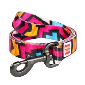 Поводок Waudog Nylon с рисунком Граффити для собак 25 мм, 122 см