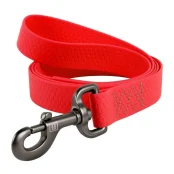Поводок Waudog Waterproof для собак, водостойкий, 25 мм, 122 cм, красный