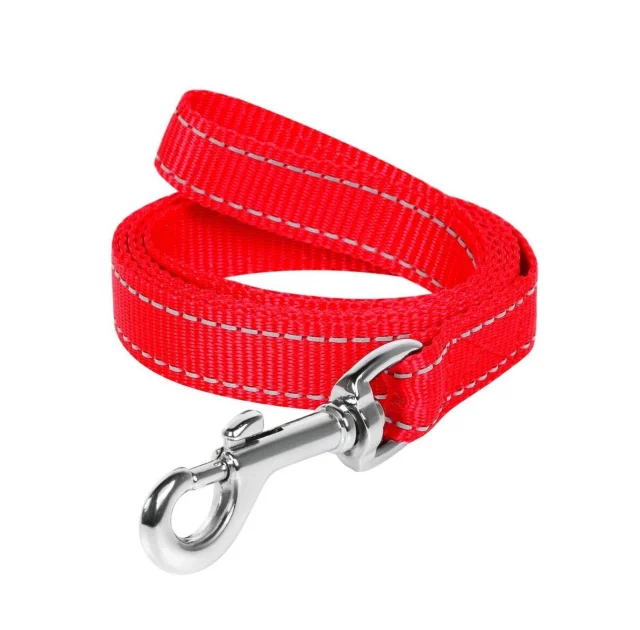 Поводок нейлоновый Dog Extreme для собак 14 мм, 150 см, красный