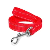 Поводок нейлоновый Dog Extreme для собак 25 мм, 150 см, красный