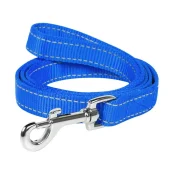 Нейлоновый поводок-перестежка Dog Extreme, двойной для собак 25 мм, 122 см, голубой