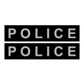 Змінна напис для шлеи Police, мала 1-2 розміри, чорна