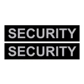 Змінна напис для шлеи Security велика 3-4 розмір, чорна