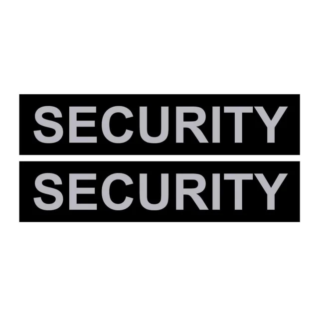 Сменная надпись для шлеи Security большая 3-4 размер, черная