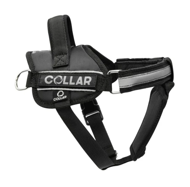 Шлея Dog Extreme Police №4 с фонариком для собак 70-100 см, черный