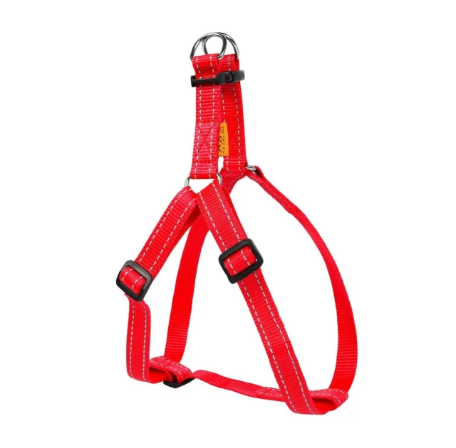 Нейлоновая шлея Dog Extreme для собак, регулирующая, 20 мм, 50-80 см, красная