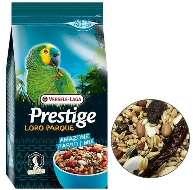 Корм Versele-Laga Prestige Loro Parque Amazone Parrot Mix зернова суміш для великих і середніх папуг, 15 кг