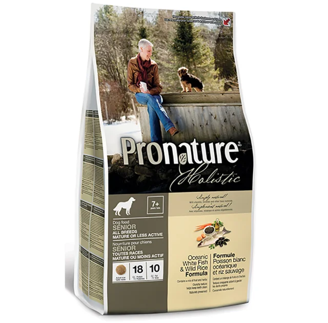 Сухой корм Pronature Holistic с океанической белой рыбой и диким рисом, холистик, для собак, 13.6 кг