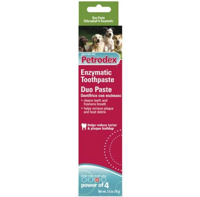 Зубная паста Sentry Petrodex Duo Flavor энзимная, для собак, 71 г
