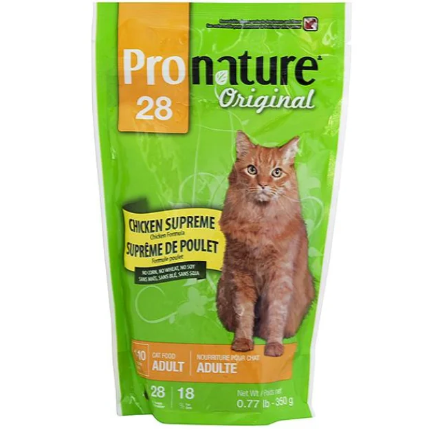 Сухой корм Pronature Original Adult Chicken для котов без пшеницы, кукурузы, сои, с курицей, 350 г
