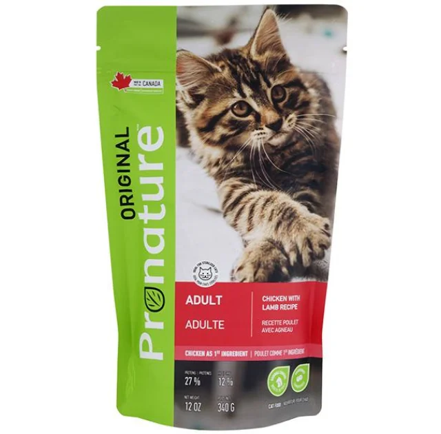 Сухой корм Pronature Original Adult Lamb Chicken с курицей и ягненком, для котов, 5 кг