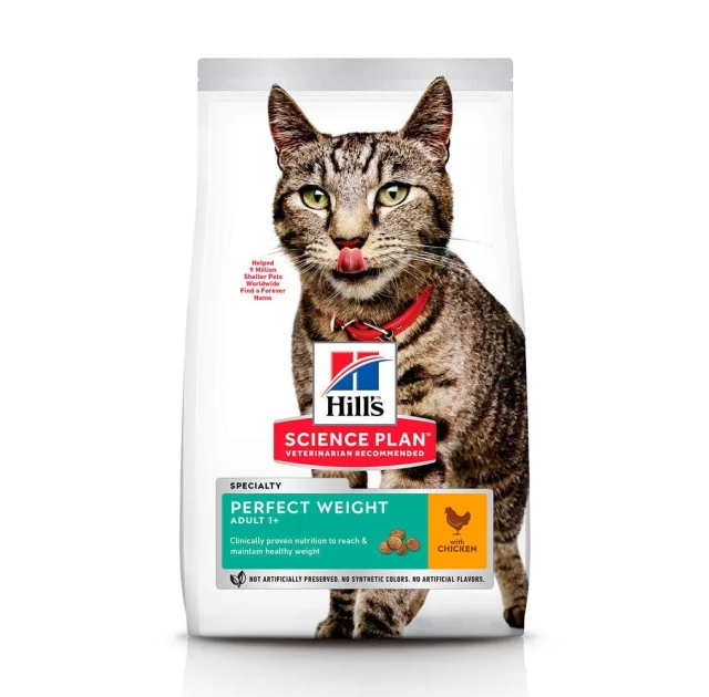 Сухий корм Hill's Science  Plan Adult Perfect Weight для котів, з куркою, 1.5 кг