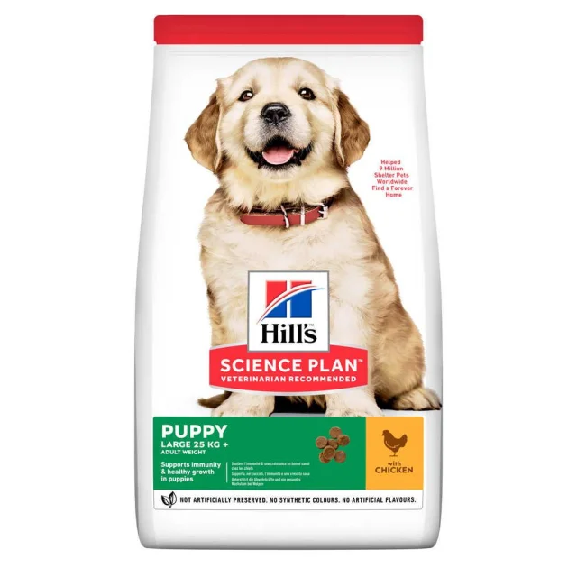 Сухой корм Hill's Science Plan Puppy Large Breed для собак, с курицей, 14.5 кг