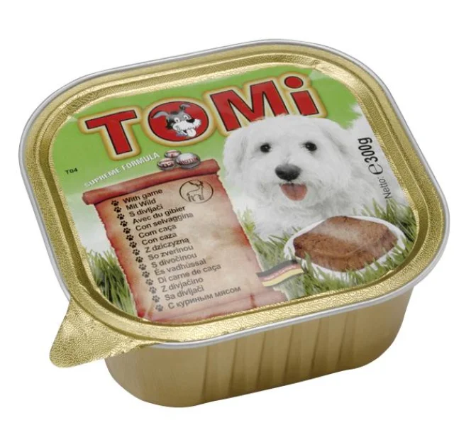Консервы Tomi game с дичью, для собак, паштет, 300 г