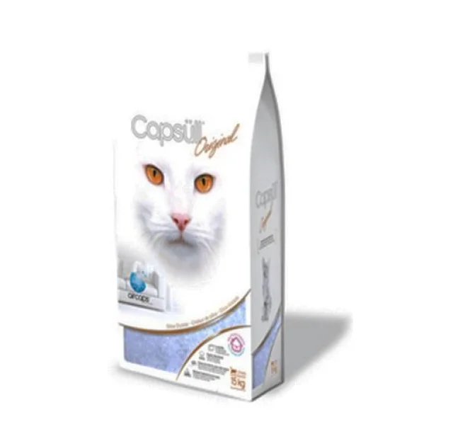 Наповнювач Capsull Original baby powder кварцовий, для котячого туалету, капсули 1-8 мм, 1.8 кг