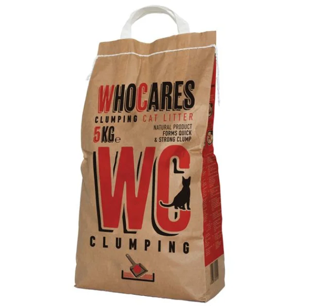 Наполнитель WC WhoCares Clumping комкующийся, в кошачий туалет, 2 кг