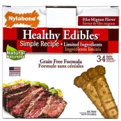 Лакомство Nylabone Healthy Edibles Petite беззерновое, для собак с чувств. пищеварением, 34 шт, цена за штуку