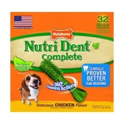 Лакомство Nylabone Nutri Dent Chicken Medium для чистки зубов для собак, вкус курицы, 32 шт, цена за 1 шт