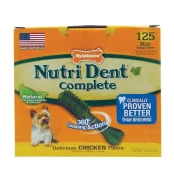 Лакомство Nylabone Nutri Dent Chicken Mini для чистки зубов для собак, вкус курицы, 25 шт, цена за 1 шт