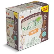 Лакомство Nylabone Nutri Dent Natural для чистки зубов, для собак, филе, M, 40 шт, цена за 1 шт