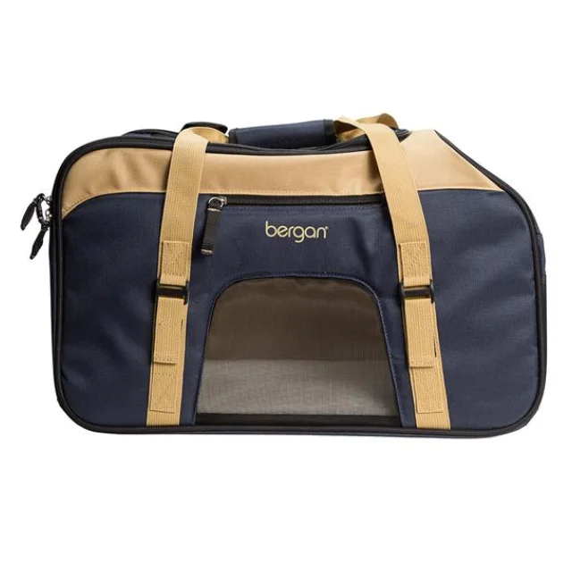 Сумка-переноска Bergan Top Loading Comfort Carrier для собак и кошек, бежевая, 48×25×33 см