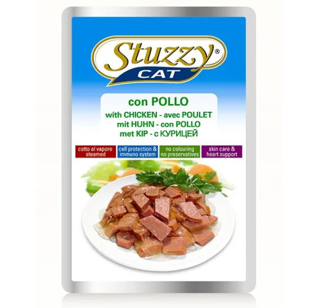 Влажный корм Stuzzy Cat Chicken с курицей, в соусе для кошек, пауч, 100 г