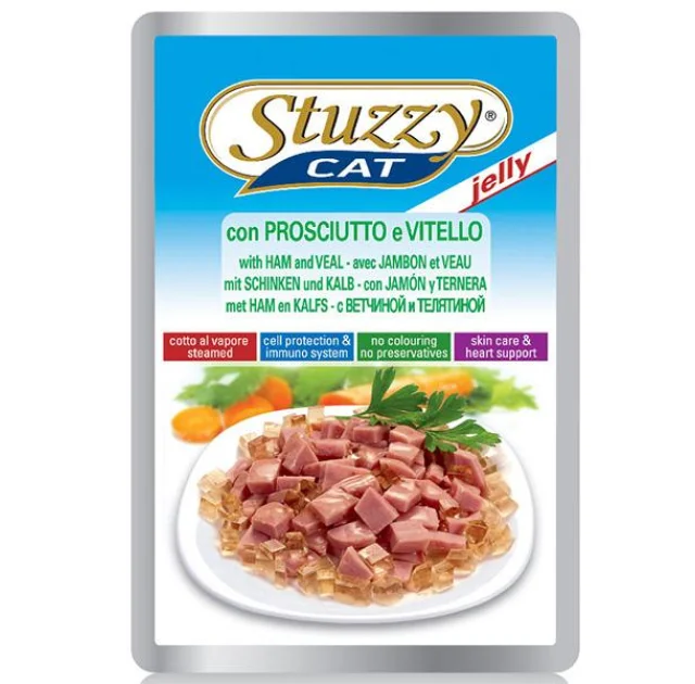 Влажный корм Stuzzy Cat Ham Veal ветчина с телятиной, в желе для кошек, пауч, 100 г