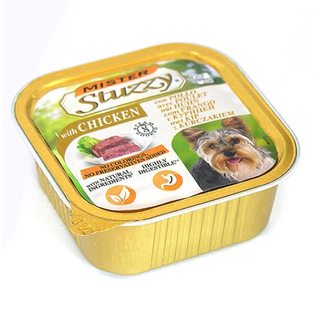 Консервы Mister Stuzzy Dog Chicken с курицей, для собак, паштет, 150 г