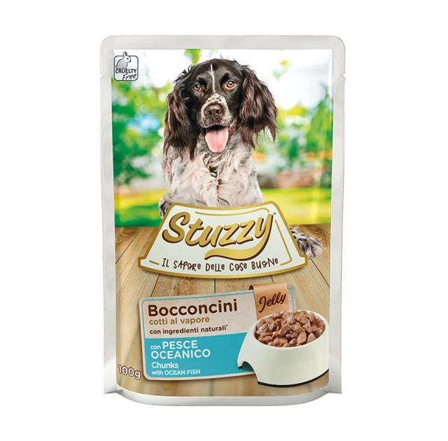 Консерви Stuzzy Dog Ocean Fish океанічна риба, в желе, для собак з тріскою, пауч, 100 г