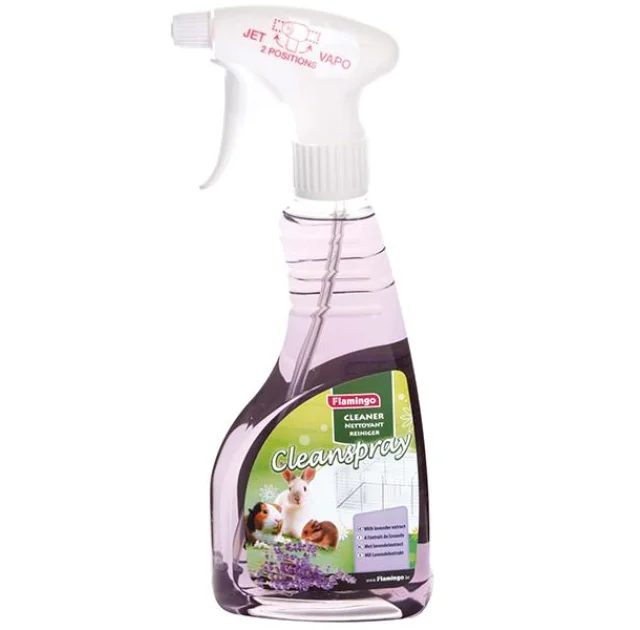 Спрей Flamingo Clean Spray Lavender для очистки клеток грызунов, с запахом лаванды, 500 мл