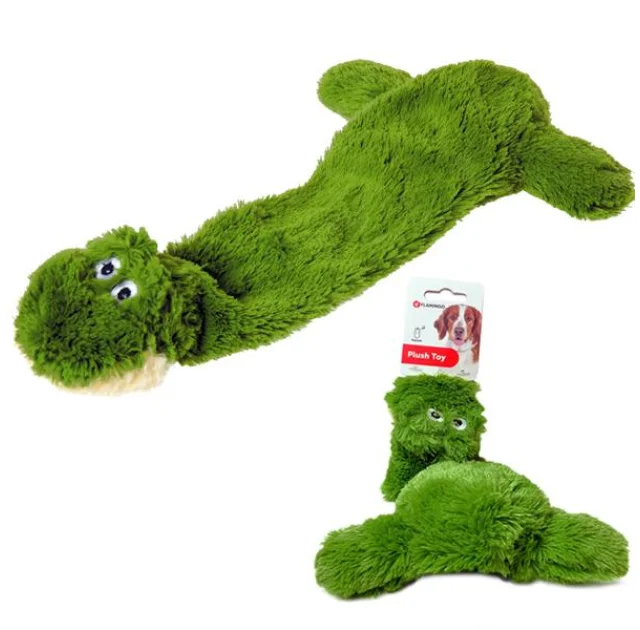Игрушка Flamingo Shaky Frog мягкая, для собак, плюш, 32 см