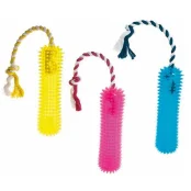 Игрушка Flamingo Good4Fun Playstick+Rope для собак, палка на веревке, латекс, не тонет, 20 см
