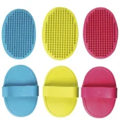 Щетка Flamingo Brush Oval массажная, для собак, овальная, резина