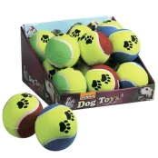 Игрушка Flamingo Tennisball Fluo для собак, мяч теннис, резина, 9,5 см