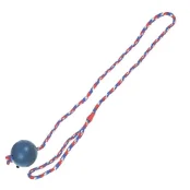 Игрушка Flamingo Ball With Rope для собак, мяч из литой резины на веревке, 6,3 см