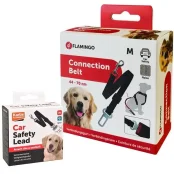 Ремінь Flamingo Car Safety Harness в автомобіль для собак, розмір M, 44-70×20 мм