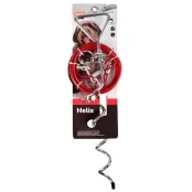 Повідець Flamingo Tie Out Cable для собак, металевий трос з карабінами, 3 м, 43 см